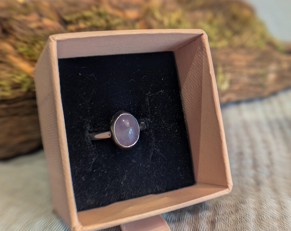 Lavender Amethyst Handmade Sterling Silver Ring