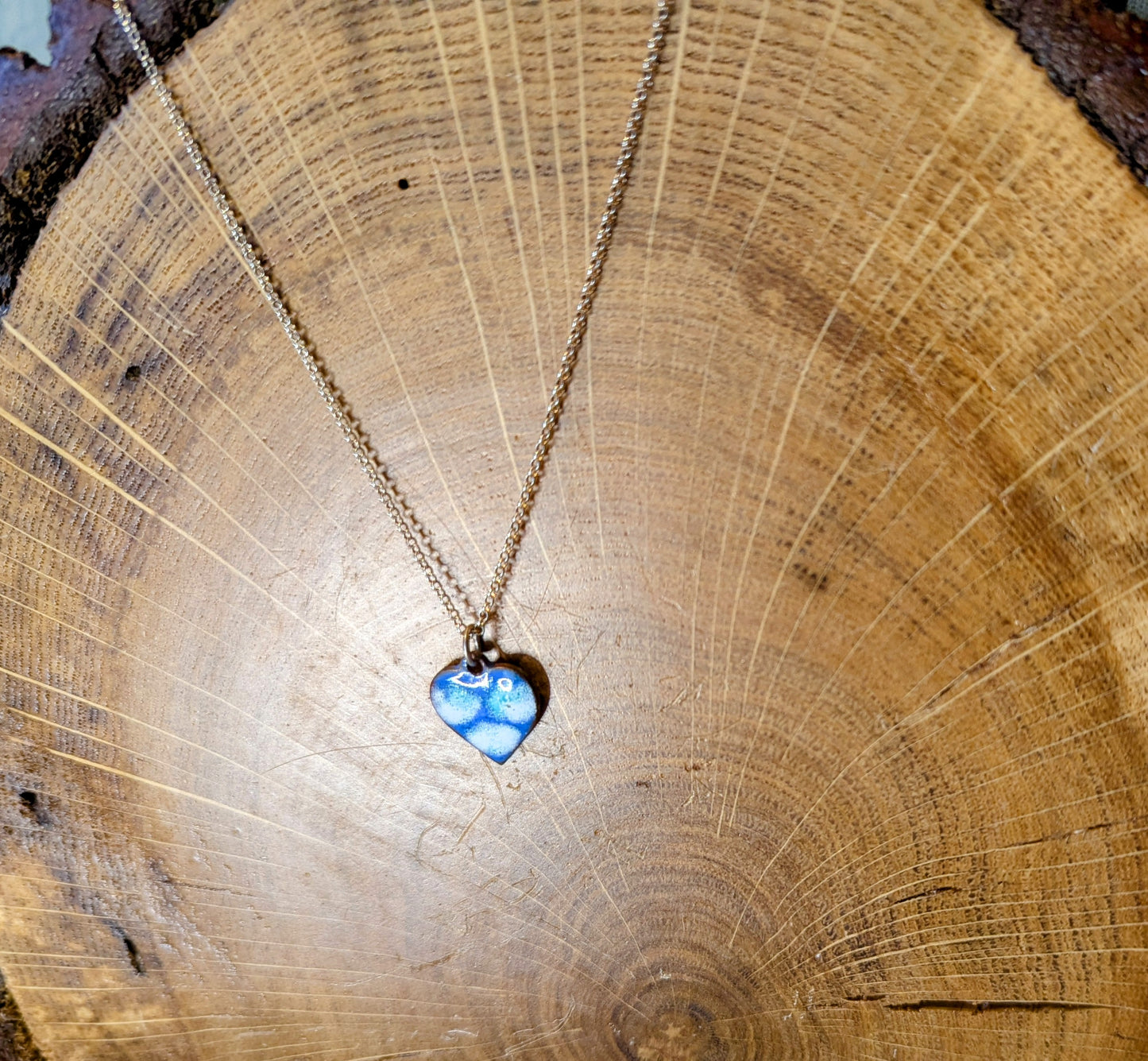Small Enamel Heart pendant