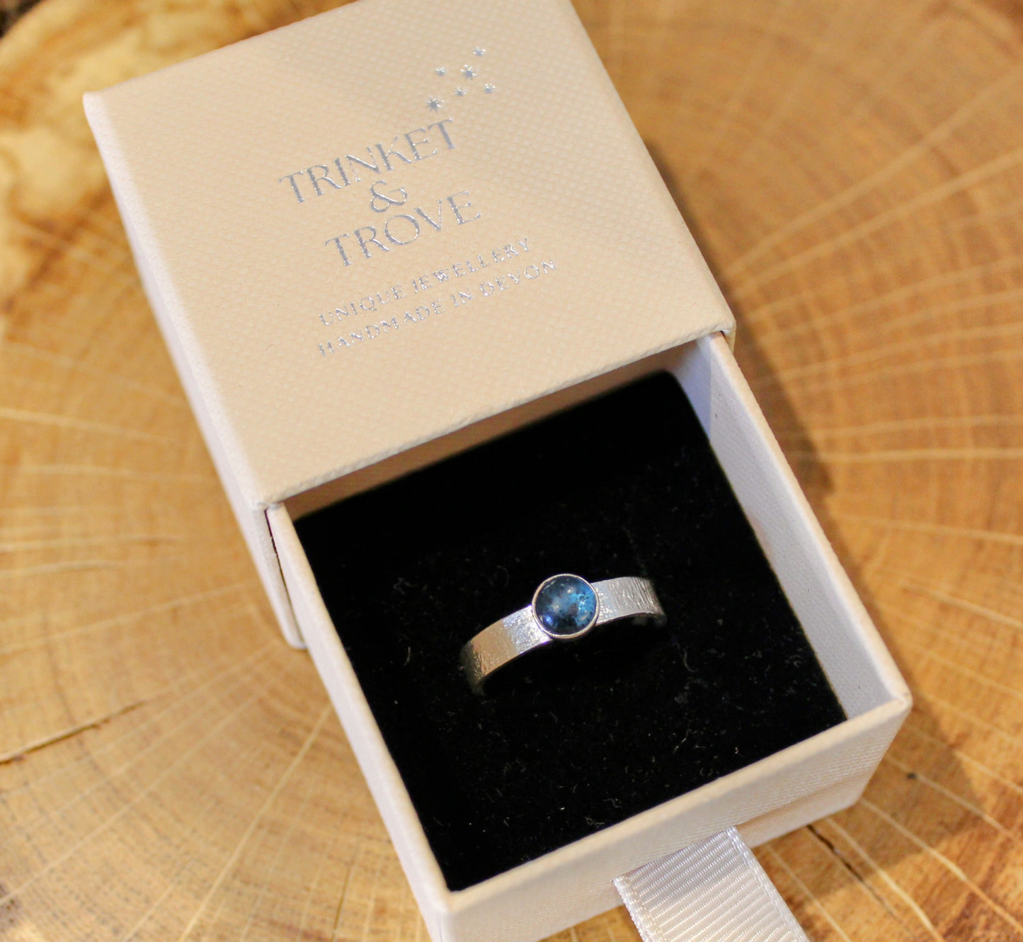 Teal Kayanite Silver Handmade Ring