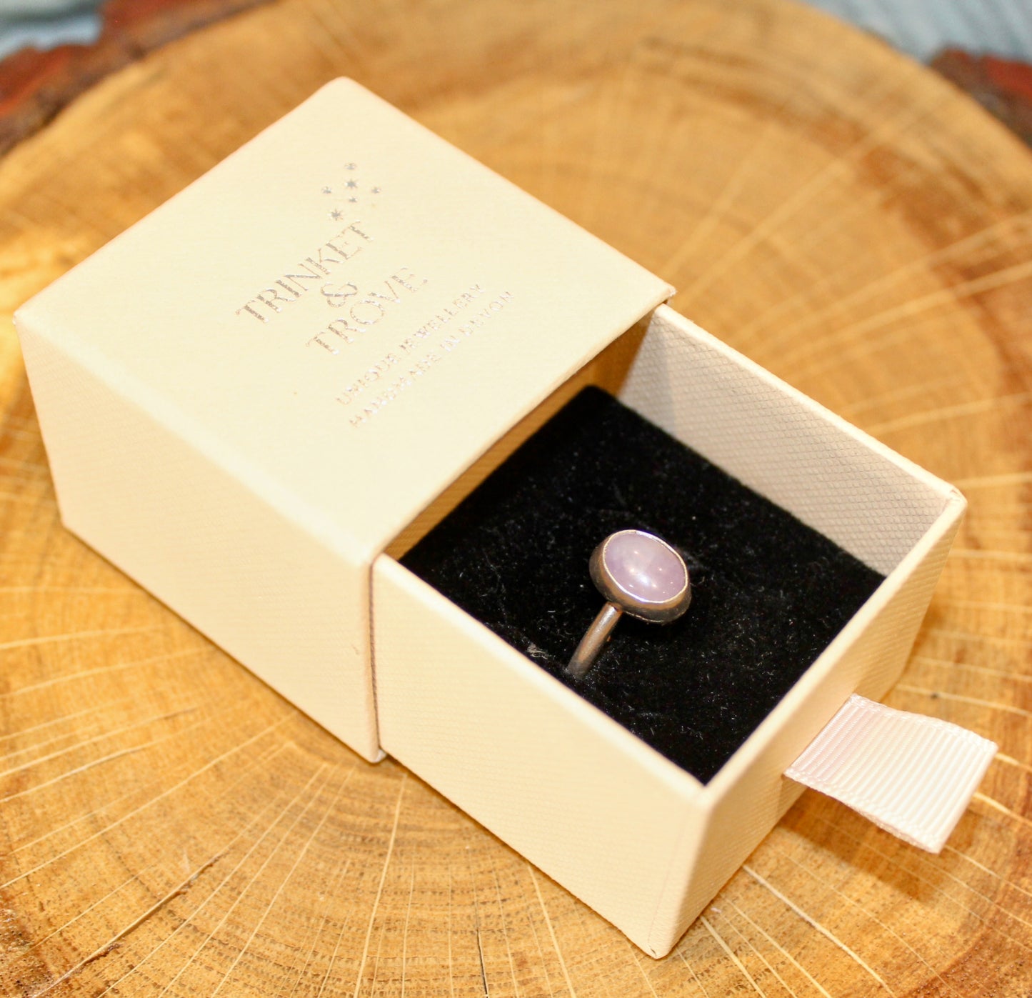 Lavender Amethyst Handmade Sterling Silver Ring