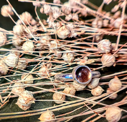 Smoky Quartz Silver Handmade Ring