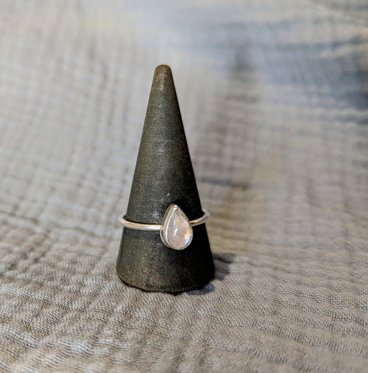 Moonstone Silver Ring
