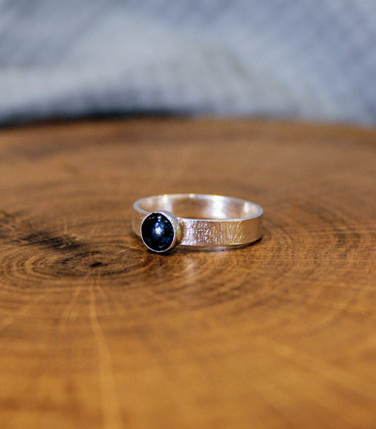 Teal Kayanite Silver Handmade Ring