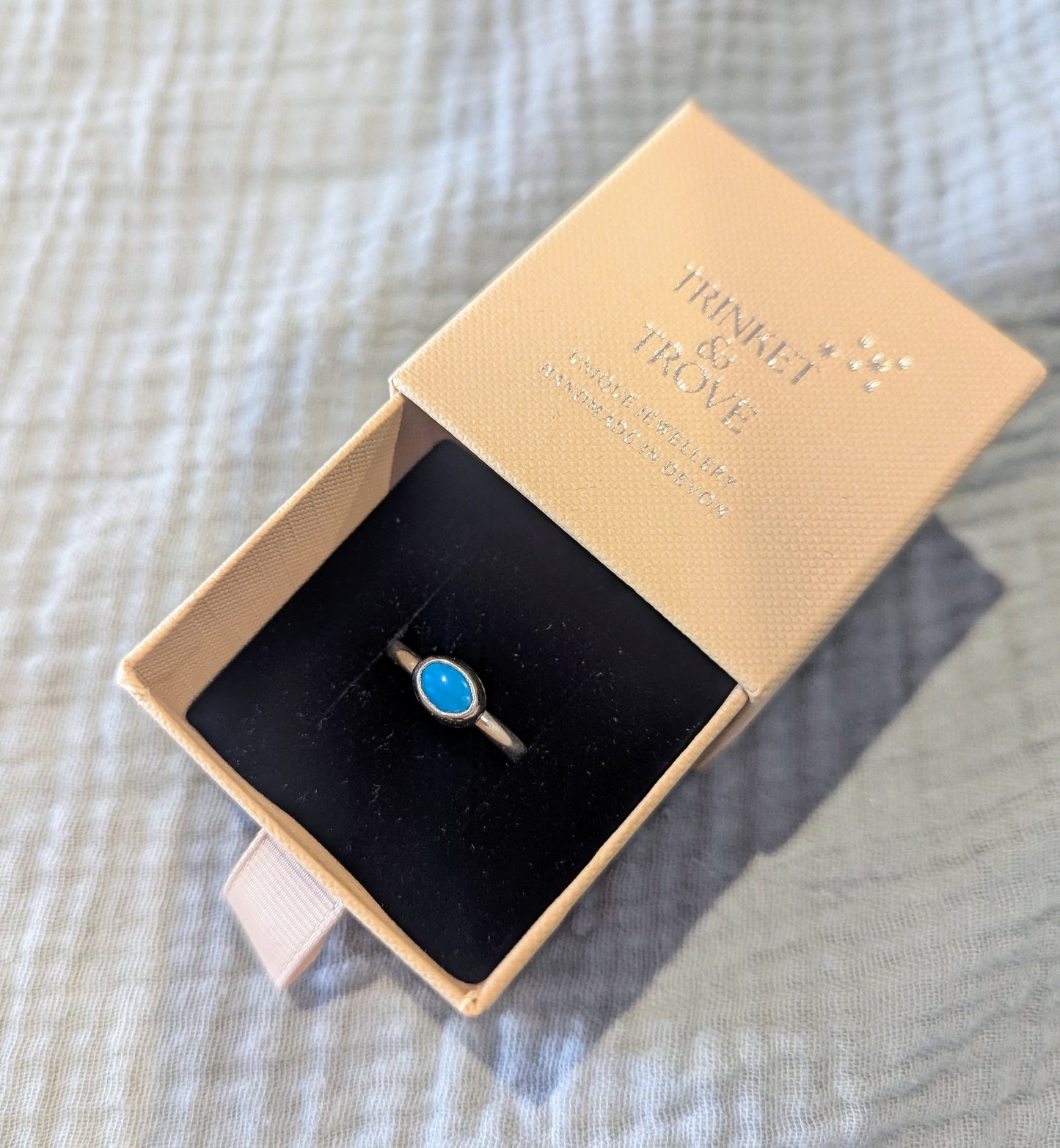 Small Turquoise Silver Ring