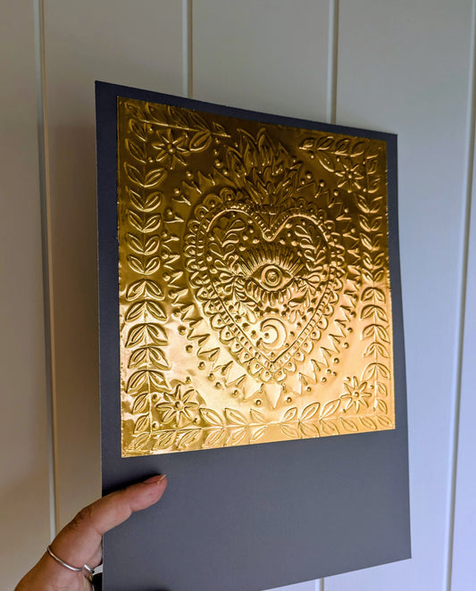 Folk Heart Embossing