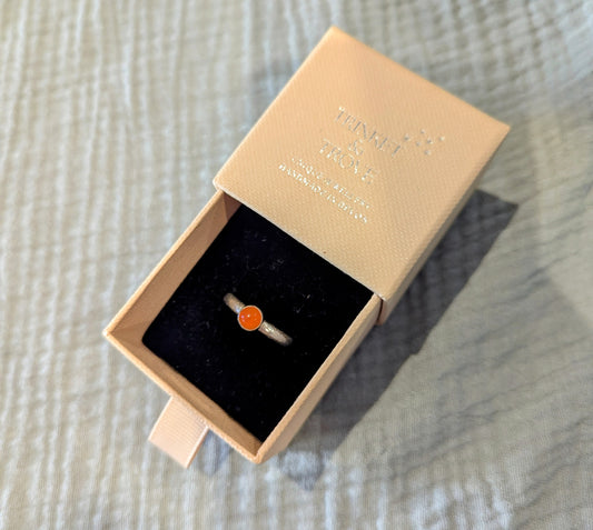Carnelian Silver Ring
