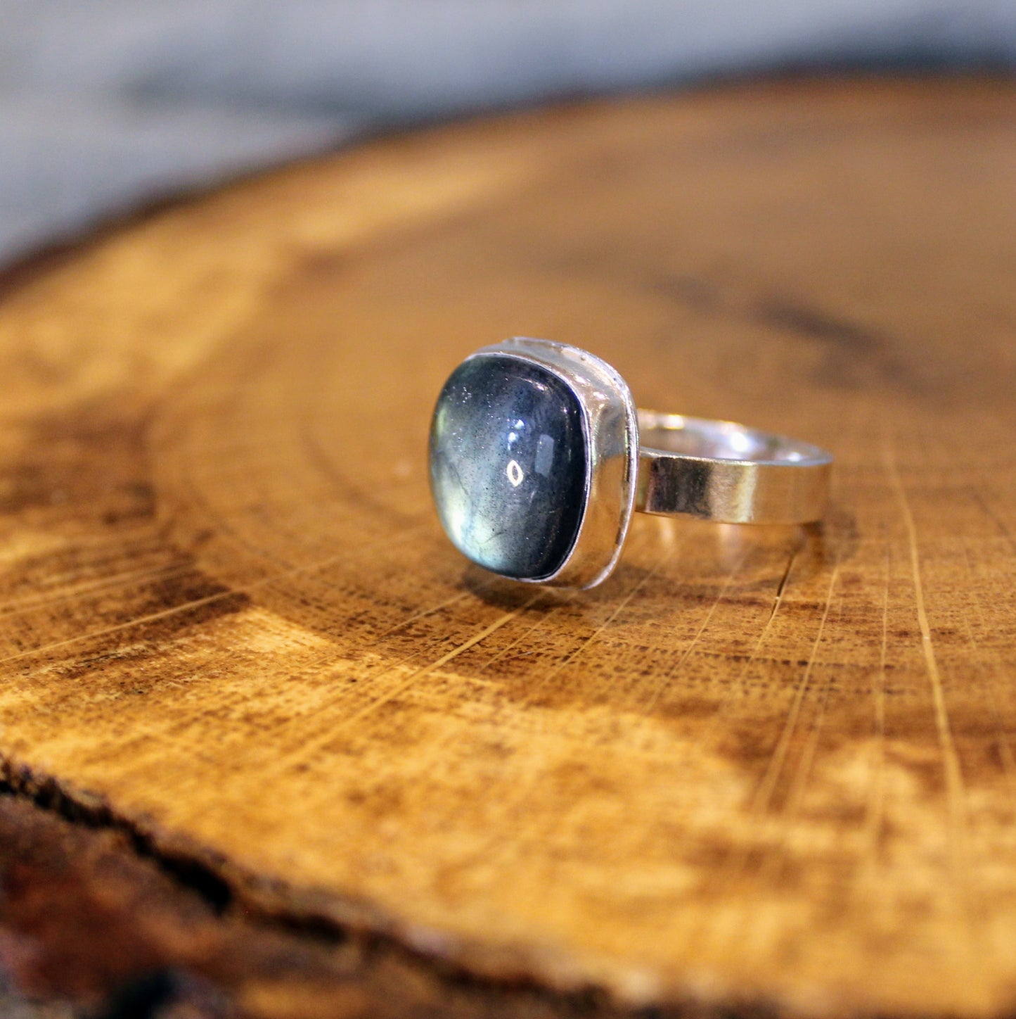 Handmade Labradorite Silver Ring