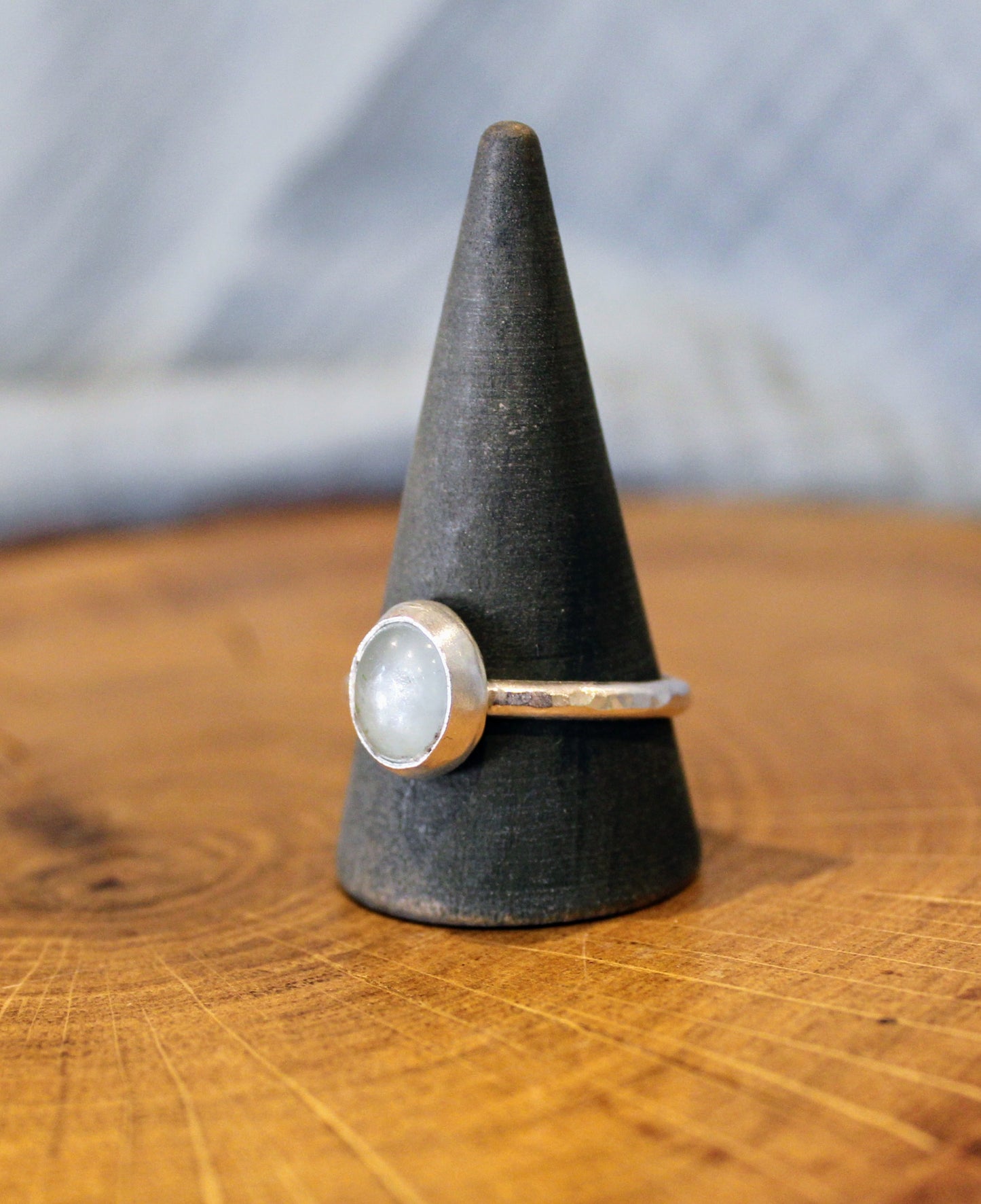 Aquamarine Silver Handmade Ring